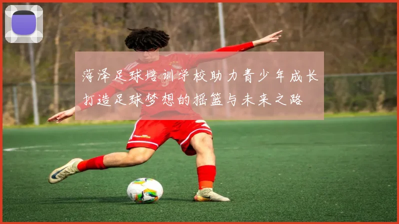 菏泽足球培训学校助力青少年成长打造足球梦想的摇篮与未来之路